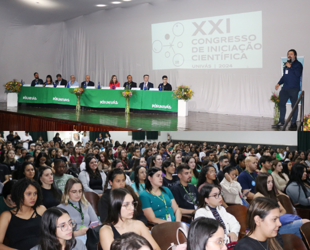 Abertura do 21 Congresso de Iniciao Cientfica  realizada em clima de muita emoo